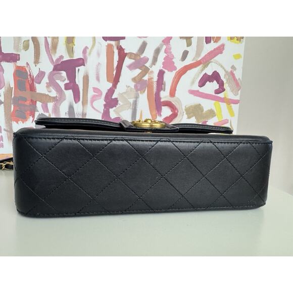 Chanel Elegant two tone tan black single flap medium (2016) - Picture 7 of 12